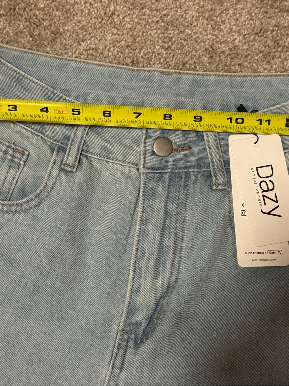 Balletcore wide leg Dazy jeans NWT size M - Picture 9 of 11